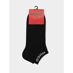Носки HUGO, комплект, 3 пары, размер 43/46, черный
