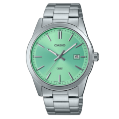 Наручные часы CASIO, голубой, серебряный, серый