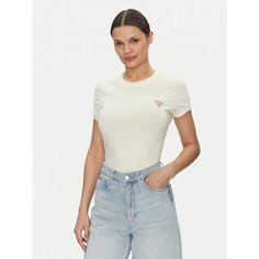 Футболка GUESS SS CN Mini Triangle Tee, размер S, светло-зеленый