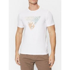 Футболка GUESS SS CN Guess Triangle Tee, размер S, белый