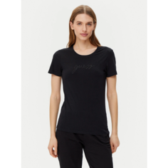 Футболка GUESS Lucia SS T-shirt Round Neck, размер L, черный