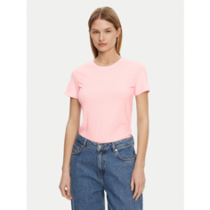 Футболка GUESS Lucia SS T-shirt Round Neck, размер L, розовый G66V