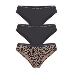 Трусы GUESS 3 PACK PRINTED BASIC BRIEF, комплект из 3 шт., размер M, леопард