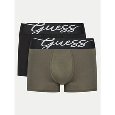 Трусы GUESS TRUNK 2PACK SOLID, комплект из 2 шт., размер XXL, черный/серый