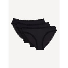 Трусы GUESS 3PACK MICROFIBER BRIEF, комплект из 3 шт., размер L, черный