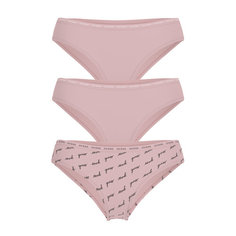 Трусы GUESS 3 PACK PRINTED BASIC BRIEF, комплект из 3 шт., размер L, розовый