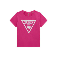 Футболка GUESS Crop SS T-Shirt_Minime, размер 10 лет, розовый