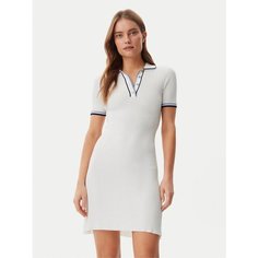 Платье GUESS Thalia Polo Neck SS Dress Swtr, , размер XS, кремовый/белый
