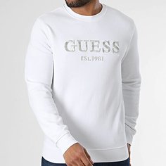 Джемпер GUESS Beau CN Sweatshirt, , , размер XL, , белый