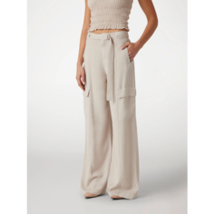 Брюки карго GUESS Agatha Cargo, размер 30/32, бежевый