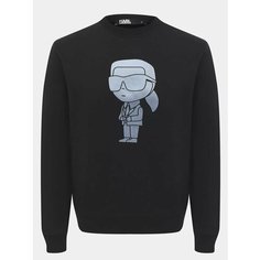 Свитшот Karl Lagerfeld, размер XXL, , черный