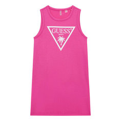 Платье GUESS JERSEY SL DRESS MINIME, размер 8 лет, розовый