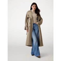 Плащ GUESS AMIRA TRENCH, размер XS, зелeный