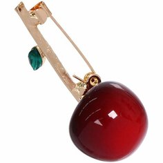 Брошь Восток, стекло, кристаллы Swarovski, 1 шт., красный, зеленый, золотой