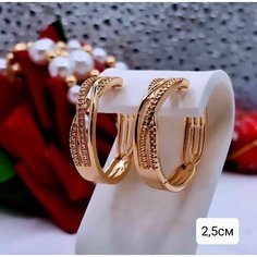 Серьги конго, белый Нет бренда