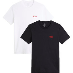 Футболка Levis, 2 шт., размер S, белый/черный Levis®