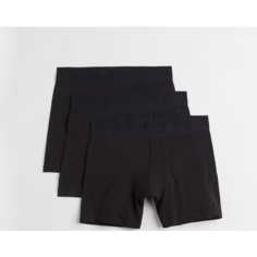 Трусы H&M, комплект из 3 шт., размер M, черный