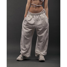 Брюки спортивные MariDeniz Pich эффект, размер one size, белый