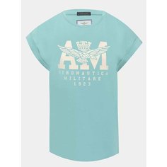 Футболка Aeronautica Militare, размер S, бирюзовый