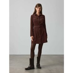 Платье JUST CLOTHES, размер 48, коричневый
