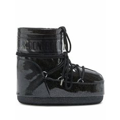 Ботинки MOON BOOT Icon Low Glitter, размер 39/41 EU, черный