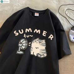 Футболка, размер XL, черный/черный Нет бренда