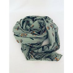 Шарф Girandola для женщин,150х70 см, зеленый