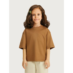 Футболка Junion Oversize, размер 92, Шоколадный