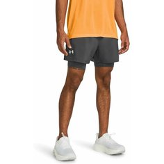 Шорты Under Armour LAUNCH 5 2-IN-1 SHORT, размер MD, серый