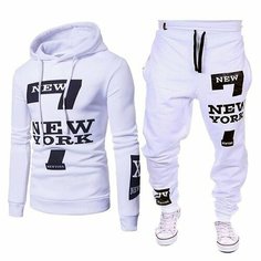 Костюм спортивный , размер 48, white Нет бренда