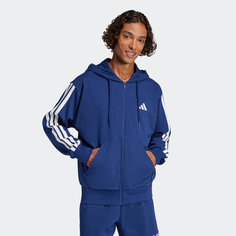 Толстовка adidas Essentials 3-Stripes, размер XL INT, , темно-синий