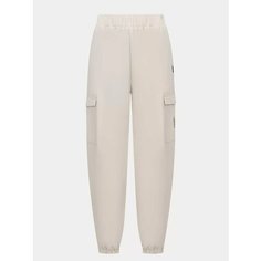 Брюки спортивные EA7 EMPORIO ARMANI, размер M, бежевый