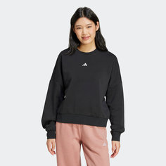 Свитшот adidas Essentials Small Logo Feelcozy, размер L INT, , черный
