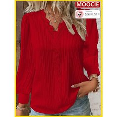 Пуловер MOOCIE, размер S, , красный бархат