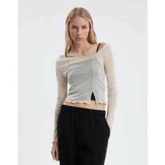Лонгслив Gloria Jeans, размер XS (38-40), , светло-бежевый