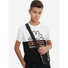 Футболка Kappa Sport Style Boys T-shirt, размер 122/128, белый/черный