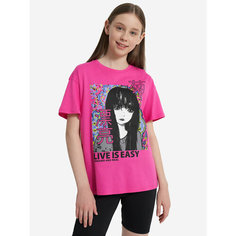 Футболка Demix Sport Style Girls T-Shirt, размер 158/164, фуксия