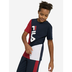 Футболка Fila Sport Style Boys T-shirt, размер 146/152, синий/красный