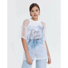Футболка Gloria Jeans, размер 14+/170-176, белый