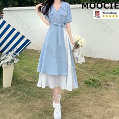 Платье MOOCIE Весна-лето 2025, размер XL, синий