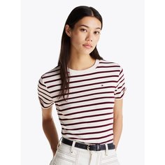 Футболка TOMMY HILFIGER, размер S, белый/красный