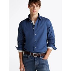 Рубашка TOMMY HILFIGER, размер M, синий