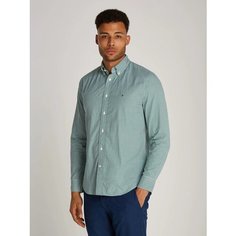 Рубашка TOMMY HILFIGER, размер XL, зеленый/белый