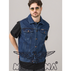 Жилет Montana, размер 58, темно-синий