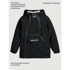 Ветровка NIKASTYLE 4л18125, размер 134-68, черный