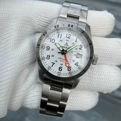Наручные часы STEELFLIER, белый, серебряный