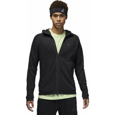 Толстовка NIKE Air Jordan Dri-FIT Sport Fleece Full-Zip, размер M, , черный