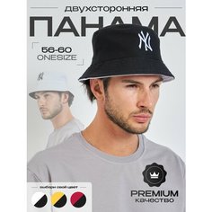 Панама A-Store для мужчин и женщин, размер OneSize, черный, белый