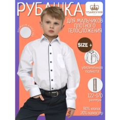 Школьная рубашка Tsarevich, размер 158-164, белый