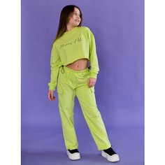 Костюм спортивный LikeRostik, размер 152, зеленый